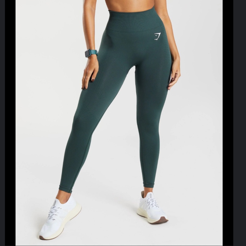 GYMSHARK Green VITAL SEAMLESS 2.0 LEGGINGS M